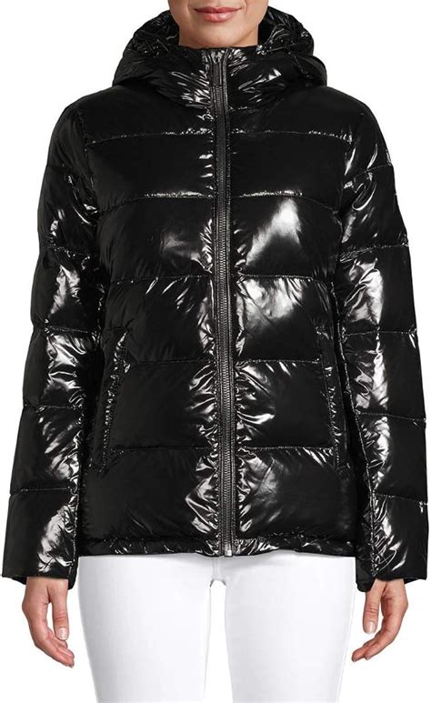 michael kors mens quilted nylon puffer coat|michael kors navy puffer coat.